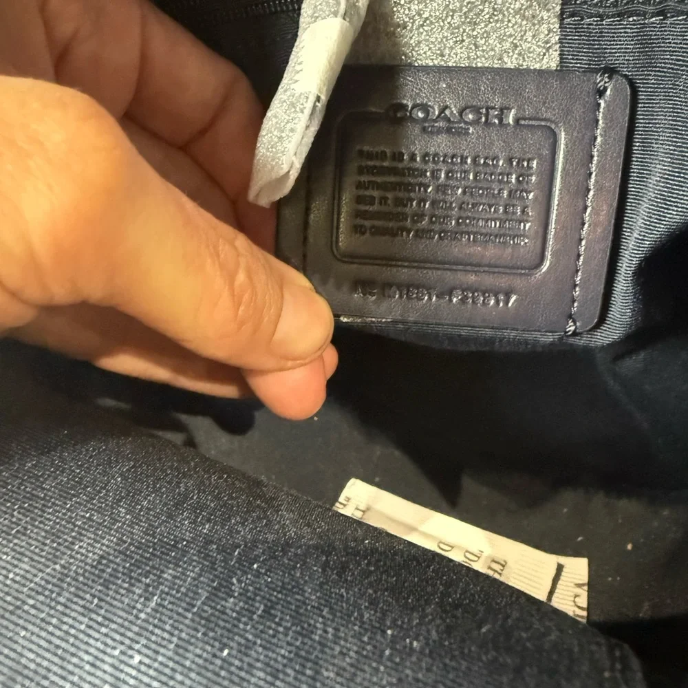 Coach Mini Charlie Denim Star Patchwork Backpack